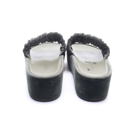 Aerosoles Women DADA Velvet Slide Platforms Shoes 7.5 Forest Green - Picture 9 of 16